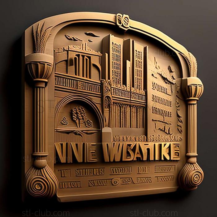 3D model Newcastle upon Tyne1 in the United Kingdom (STL)